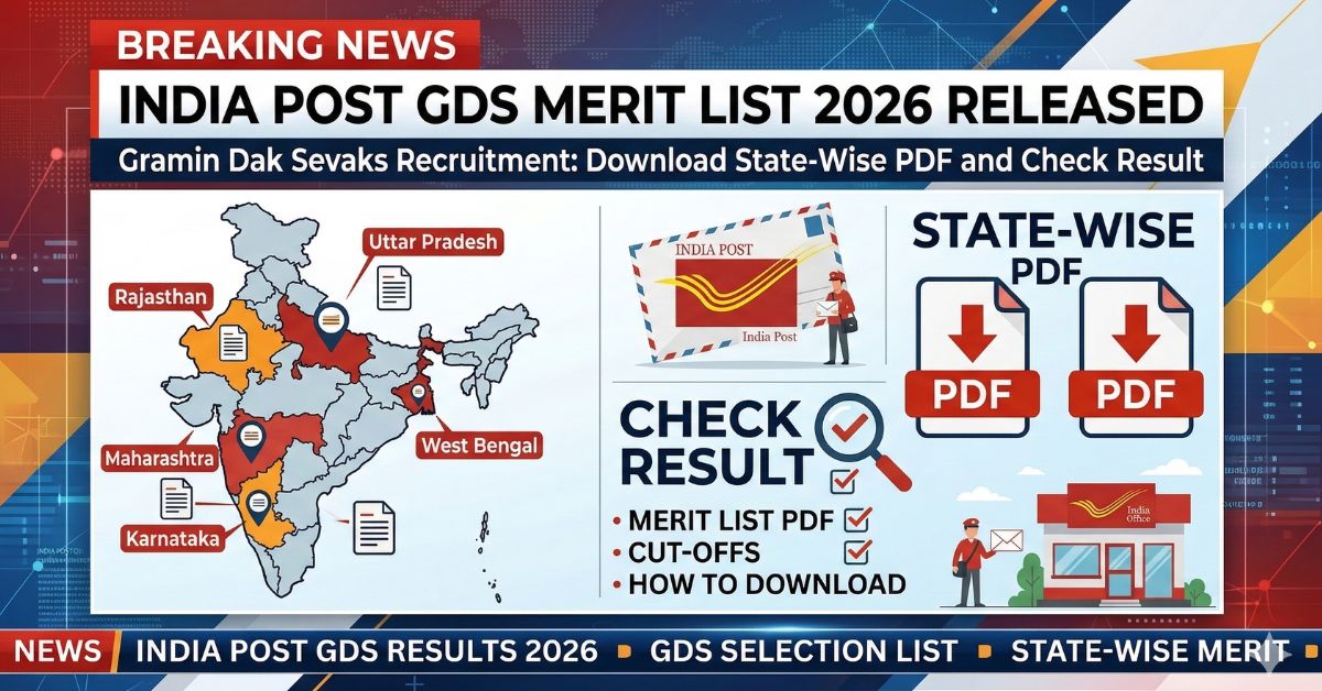India Post GDS Merit List 2026