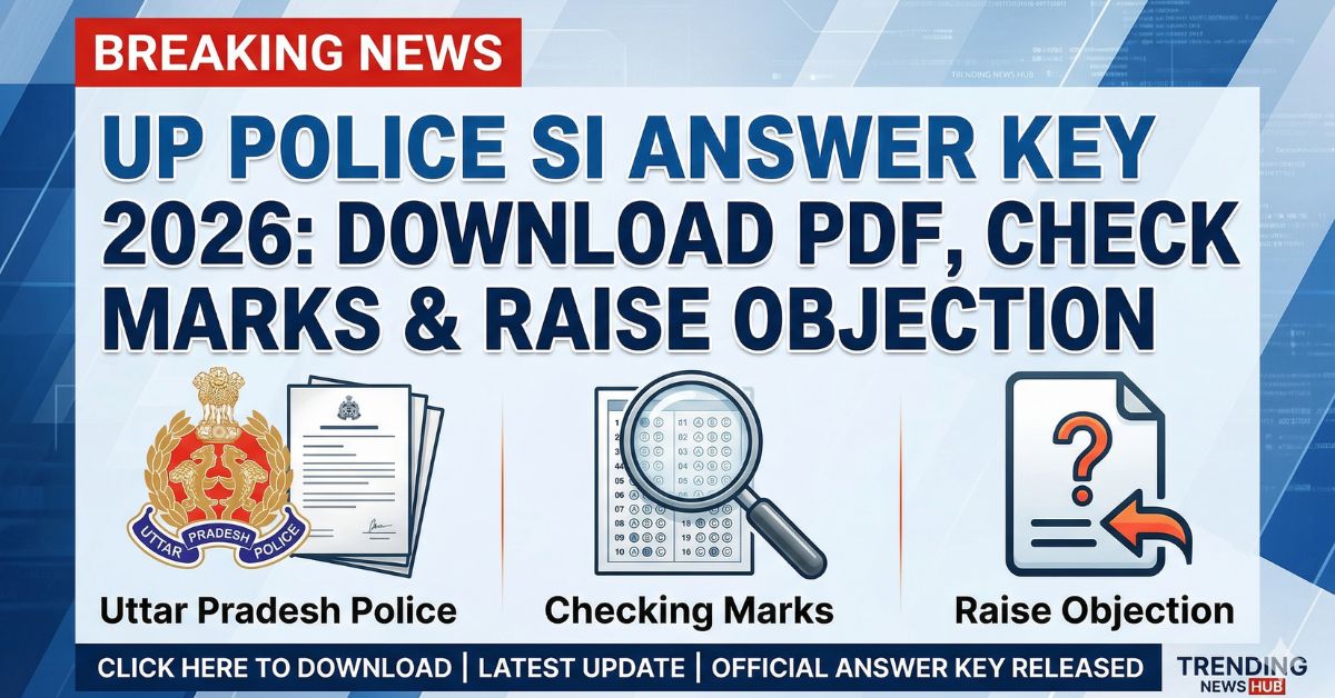 UP Police SI Answer Key 2026