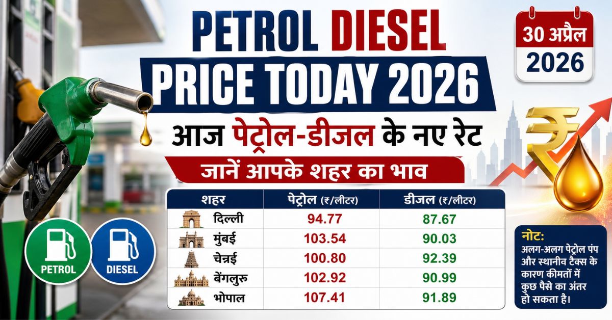 Petrol Diesel Price Today 2026