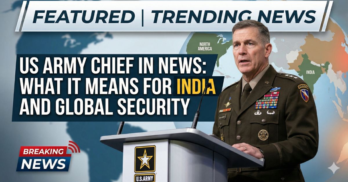 US Army Chief in News