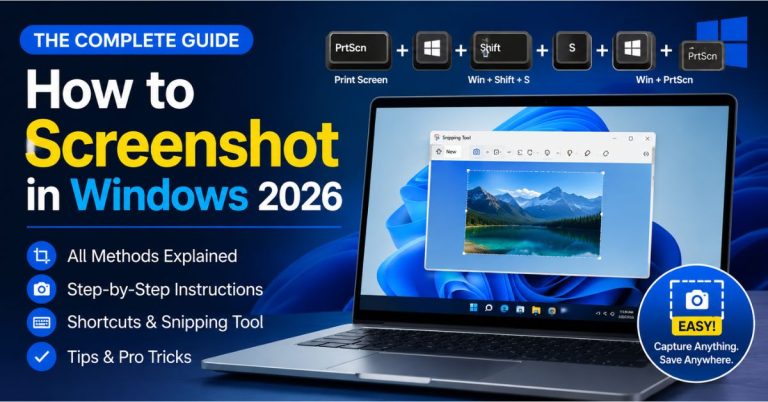 How to Screenshot in Windows 2026: The Easy Complete Guide