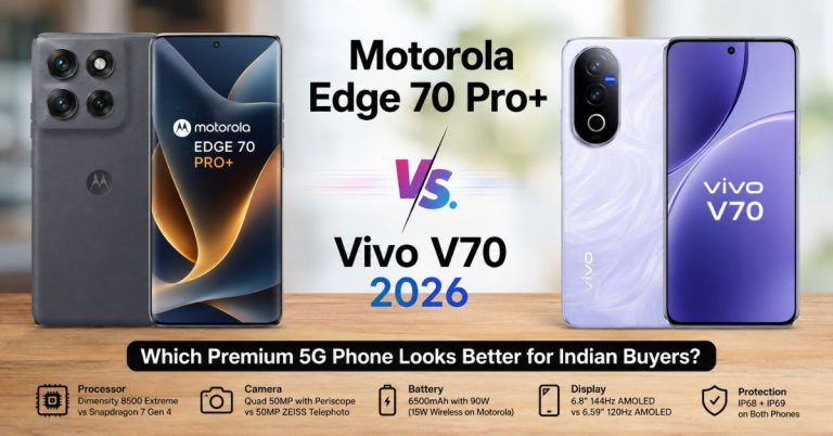 Motorola Edge 70 Pro+ Vs. Vivo V70 2026: Which Premium 5G Phone Looks Better for Indian Buyers?