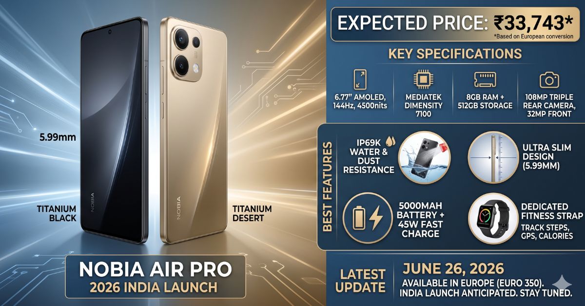 Nobia Air Pro 2026 India Launch