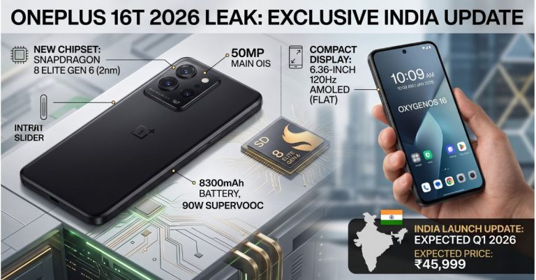 OnePlus 16T 2026 Leak: New Chipset, Compact Better Display and India Launch Update
