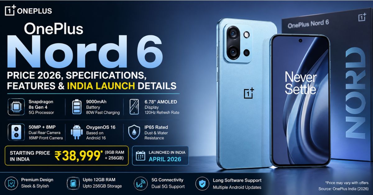 OnePlus Nord 6 Price 2026